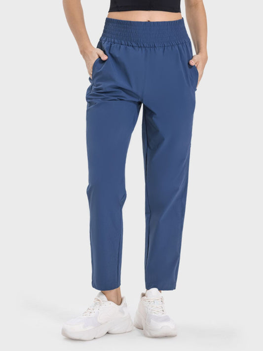 Pocketed High Waist Golf Pants