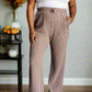 Set Process Mineral Wash Waffle Knit Pants in Brown