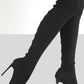 Pointed Toe Over Knee Stiletto Boots