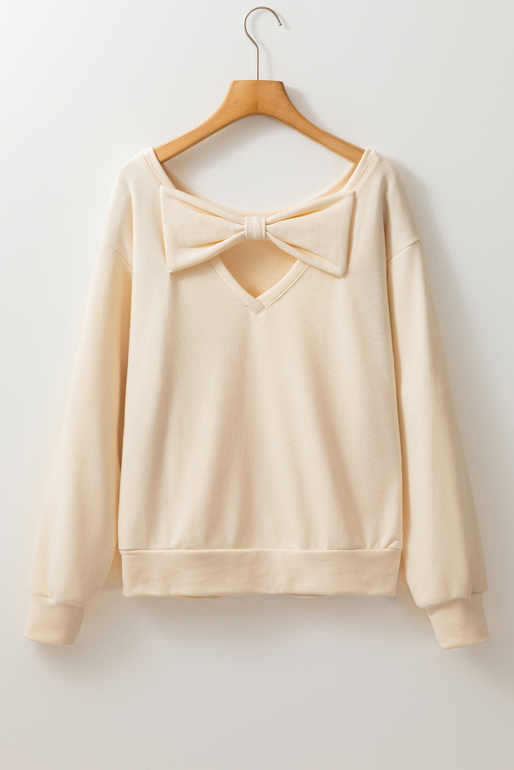 Bow Cutout Sweatshirt