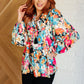 Carry Me Away Floral Peplum Blouse