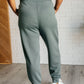 Center Seam Scuba Joggers in Ash Jade