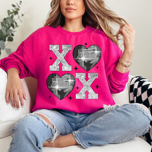 XO Disco Valentine’s Day Graphic Sweatshirt