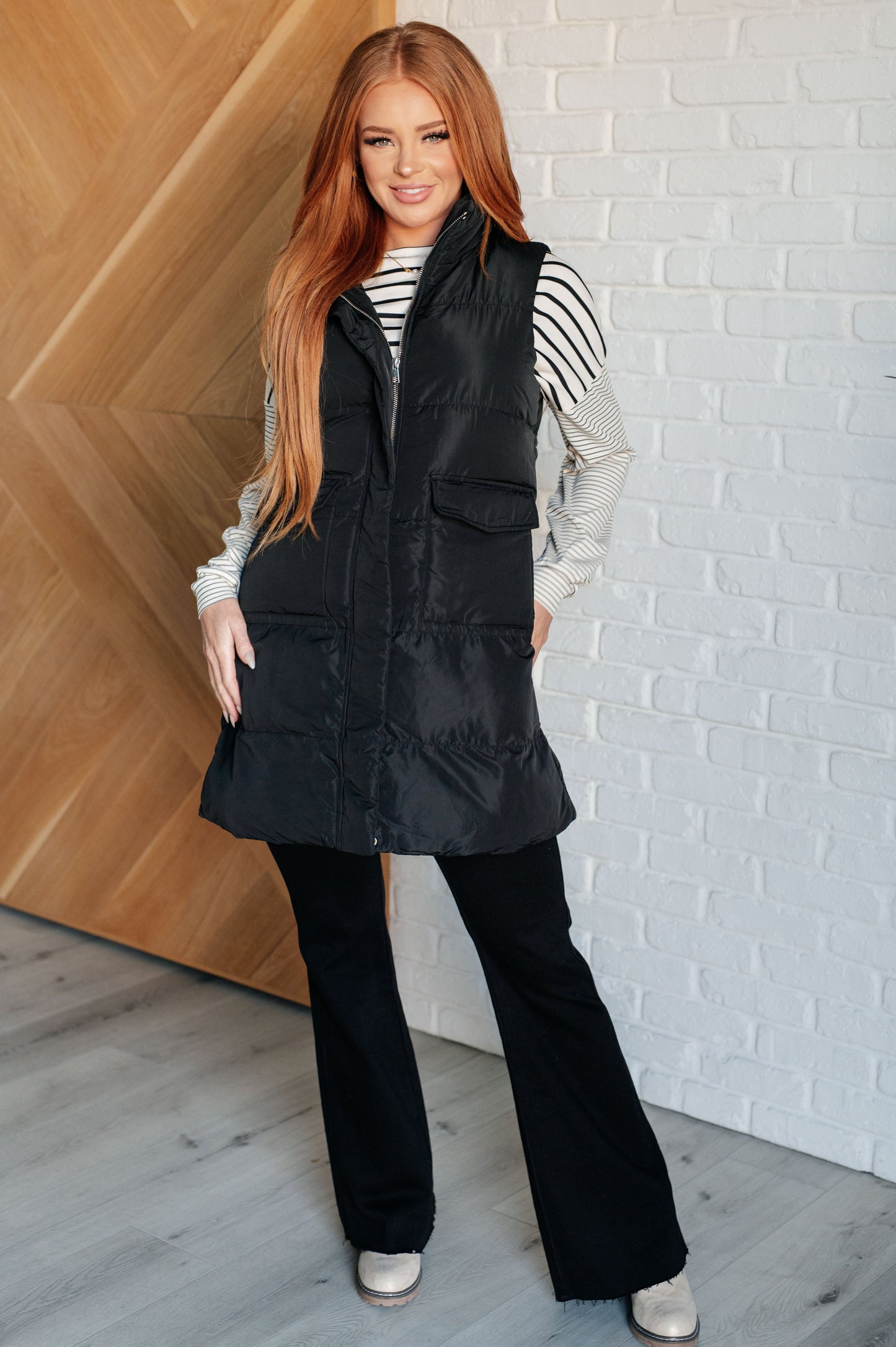 Cold & Calculated Longline Puffer Vest