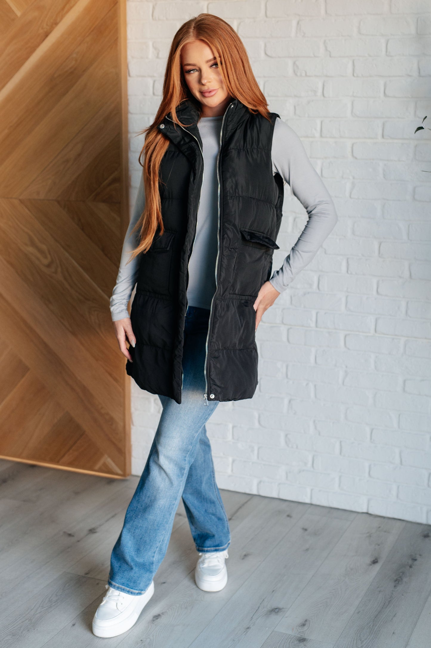 Cold & Calculated Longline Puffer Vest