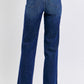 Judy Blue Tummy Control Straight Jeans Plus Size