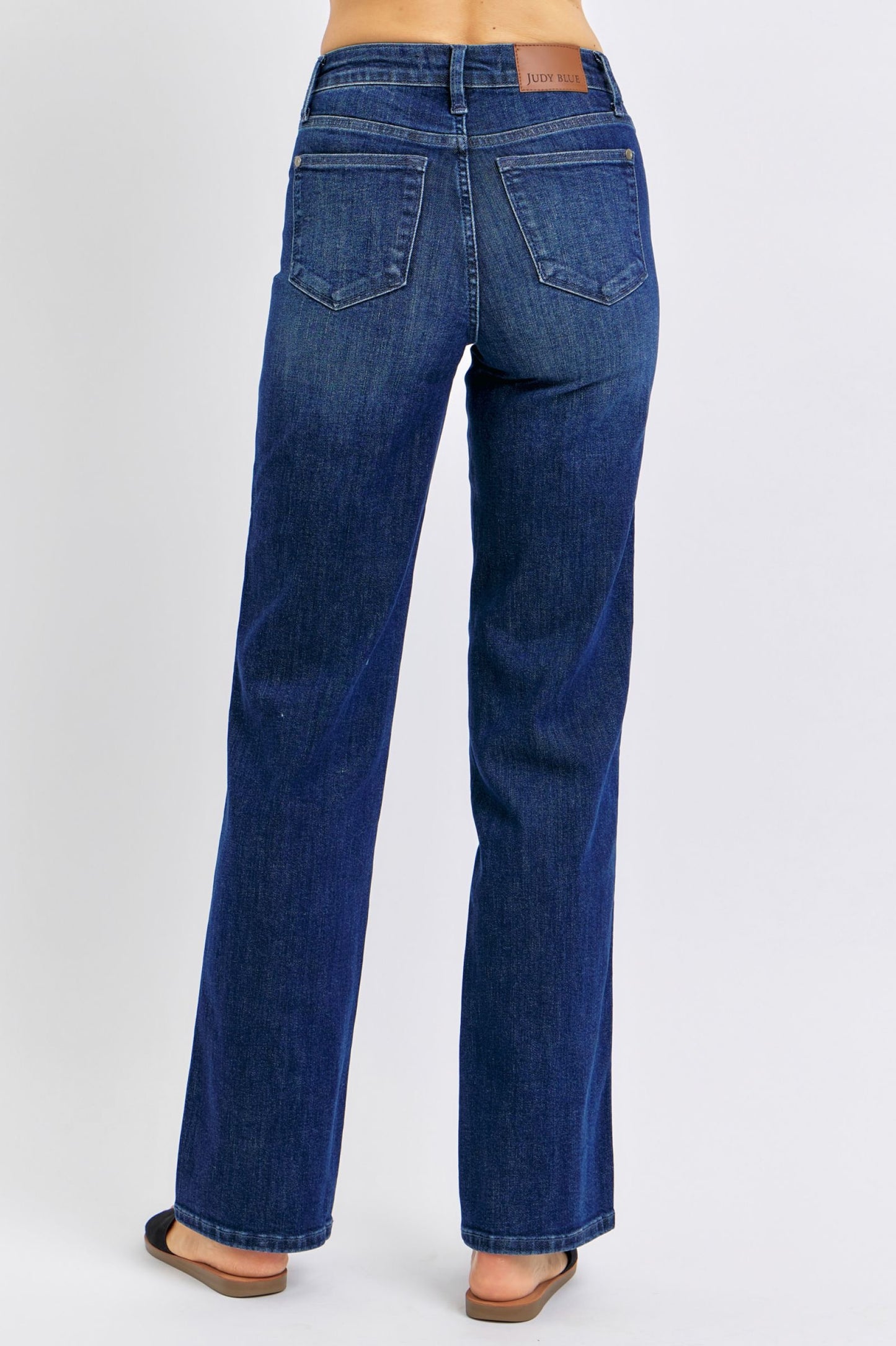 Judy Blue Tummy Control Straight Jeans Plus Size