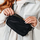 Everywhere I Go Crossbody Belt Bag in Black