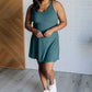 First Serve Activewear Dress in Everglade Green