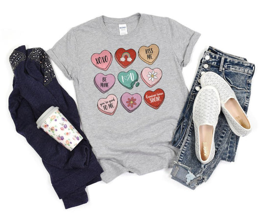 Candy Hearts Valentine’s Day Graphic Tee