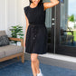 Just a Flirt Pleated Skirt in Black