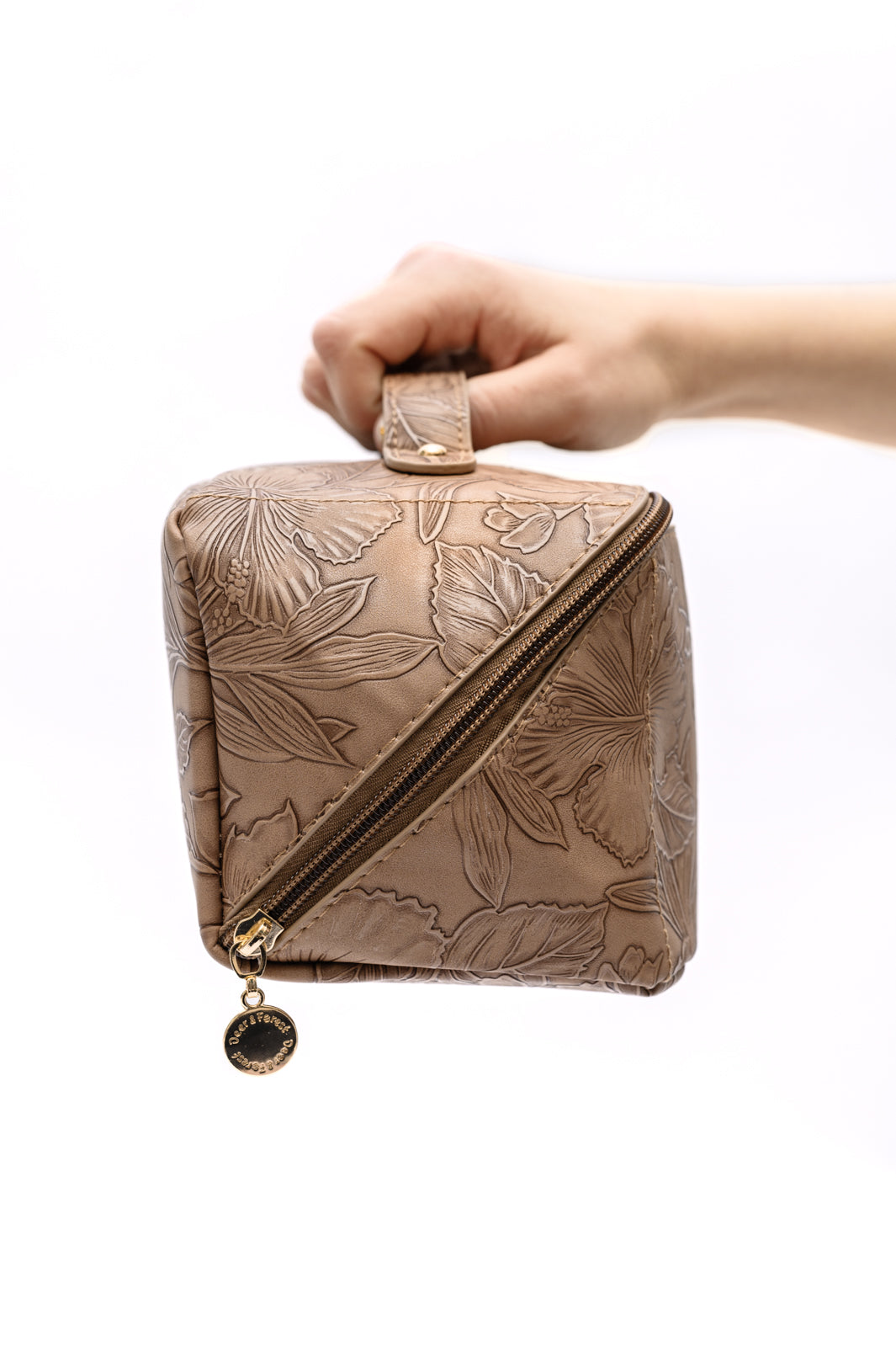 Embossed Large Capacity Cosmetic Bag