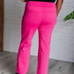 Magic Straight Pants in Hot Pink