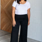 Magic Wide Leg Crop Pants in Black