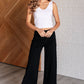 Magic Wide Leg Crop Pants in Black