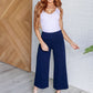 Magic Wide Leg Crop Pants in Navy