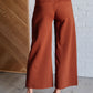 Magic Wide Leg Crop Pants in Rust