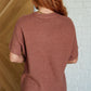 Relaxing Away Dolman Sleeve Knit Top in Coffee