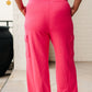 Run, Don't Walk Cargo Sweatpants in Flamingo Pink