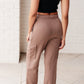 Run, Don't Walk Cargo Sweatpants in Smokey Brown