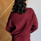 Simple Solution Knit Set in Wine