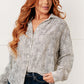 Dolman Sleeve Button Up