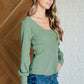 Terrific Texture Scoop Neck Top