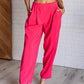 Vigilante Shit Pleated Trousers in Hot Pink