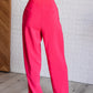 Vigilante Shit Pleated Trousers in Hot Pink