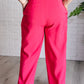 Vigilante Shit Pleated Trousers in Hot Pink