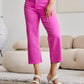 RFM Chloe Tummy Control High Waist Crop Jeans in Pink Rouge