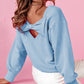 Bow Cutout Sweatshirt