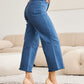 RFM Chloe Tummy Control High Waist Crop Jeans in Blue Slate