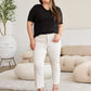 RFM Mini Mia Tummy Control High Waist Jeans in Off White