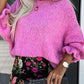 Frilled Sleeve Sweater