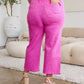 RFM Chloe Tummy Control High Waist Crop Jeans in Pink Rouge