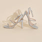 Devin Silver Rhinestone Heels