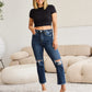 RFM Dylan Tummy Control Distressed High Waist Crop Jeans