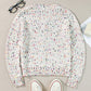 Confetti Button Up Long Sleeve Cardigan