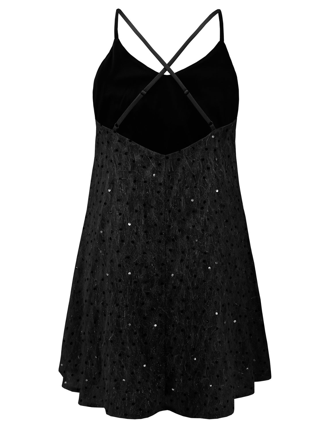 Sequin Low Back Mini Cami Dress