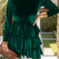 Ruffled Layers Long Sleeve Mini Dress