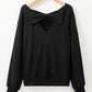 Bow Cutout Sweatshirt