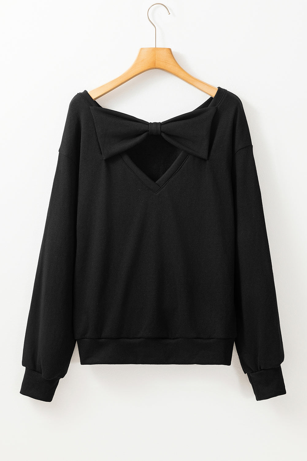 Bow Cutout Sweatshirt