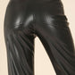 Vegan Leather Straight Leg Pants