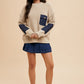 Annie Drop Shoulder Sweater with Patch Pocket