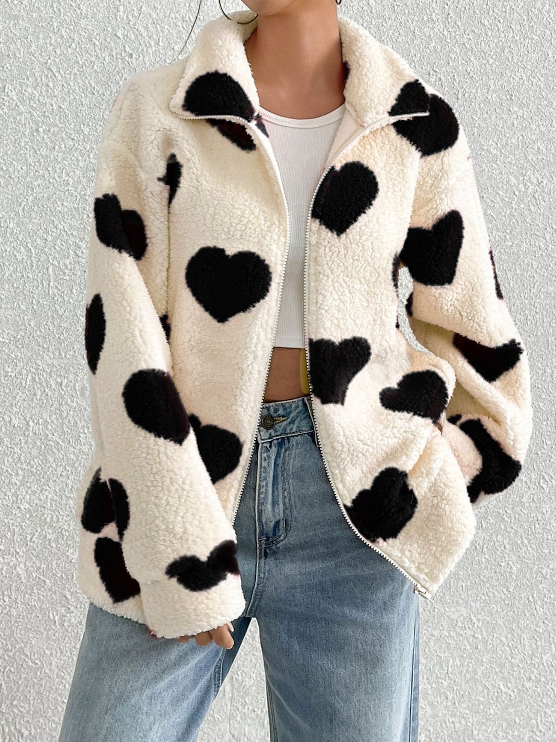 Be Still My Heart Furry Jacket