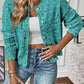 Confetti Button Up Long Sleeve Cardigan