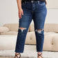 RFM Dylan Tummy Control Distressed High Waist Crop Jeans