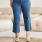 RFM Chloe Tummy Control High Waist Crop Jeans in Blue Slate