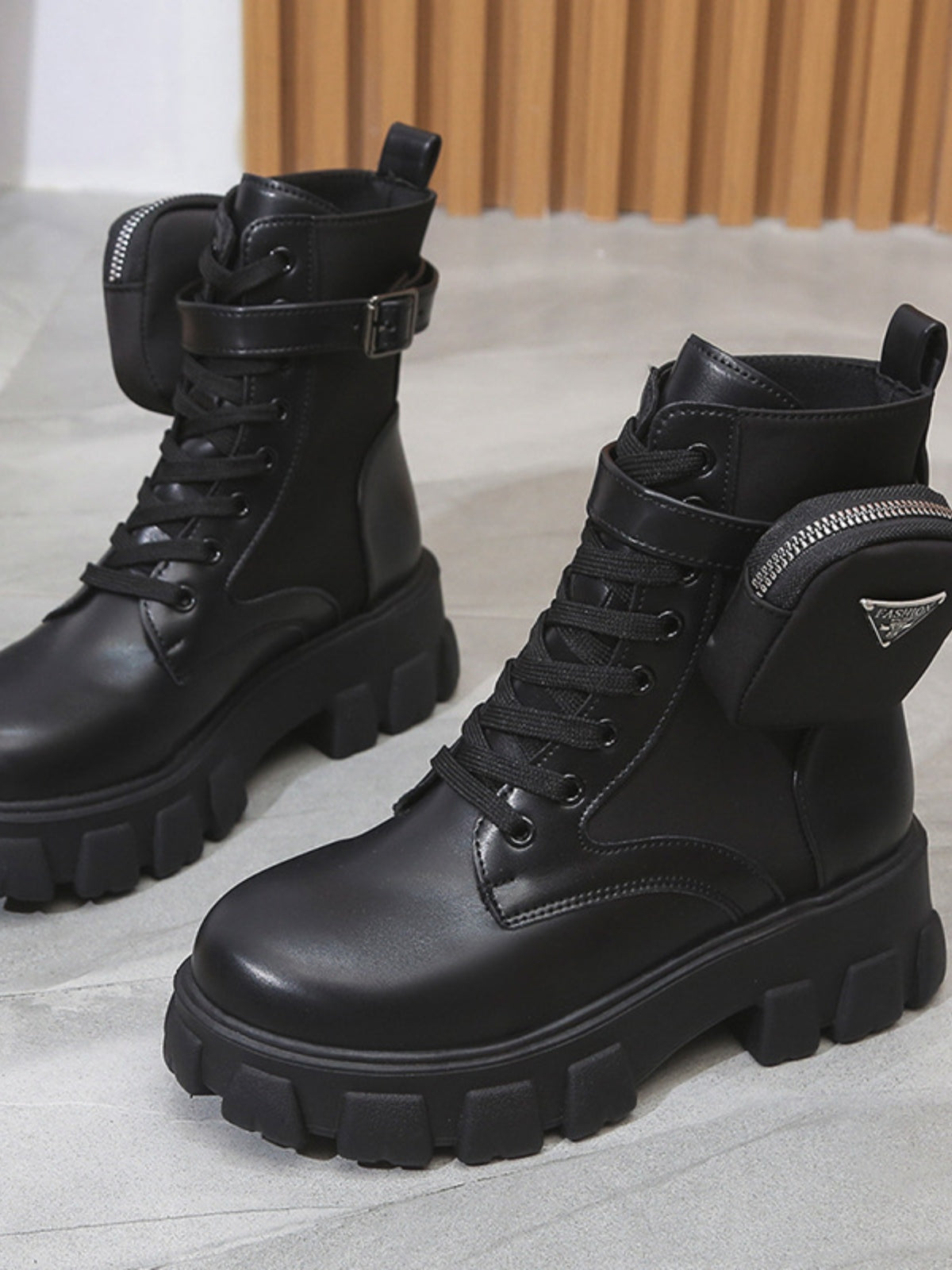 Lace Up Platform Boots